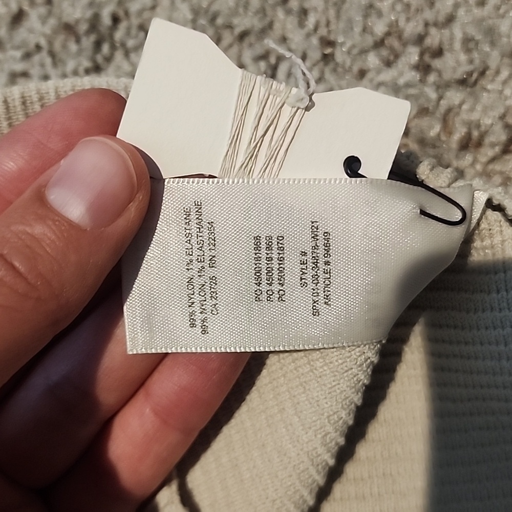 Babaton Cream Ribbed Mini Dress - Picture 10 of 10